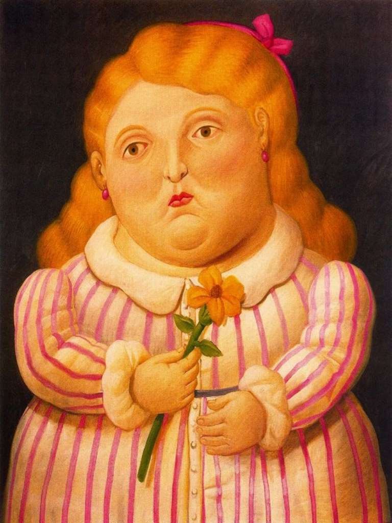 Fernando Botero Nina con flor
